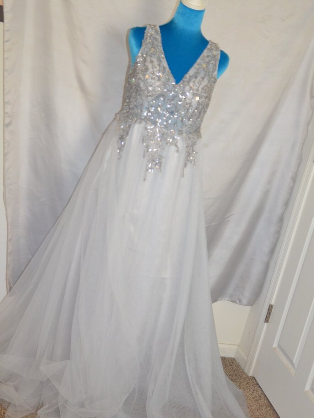 Sequin Beaded Gown - Wedding, Prom, Quinceanera...Any elegant Occasion!